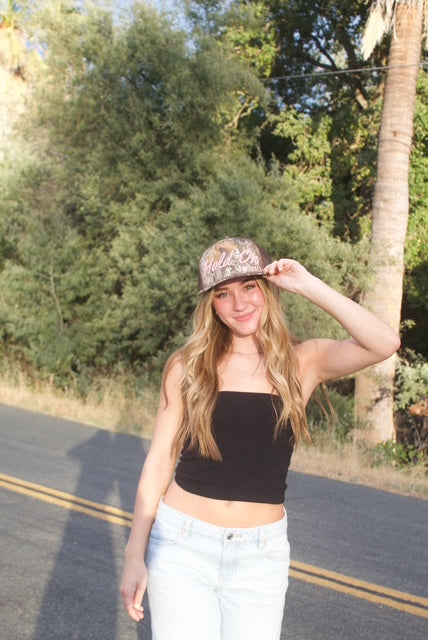 Hold On In Pink Hat